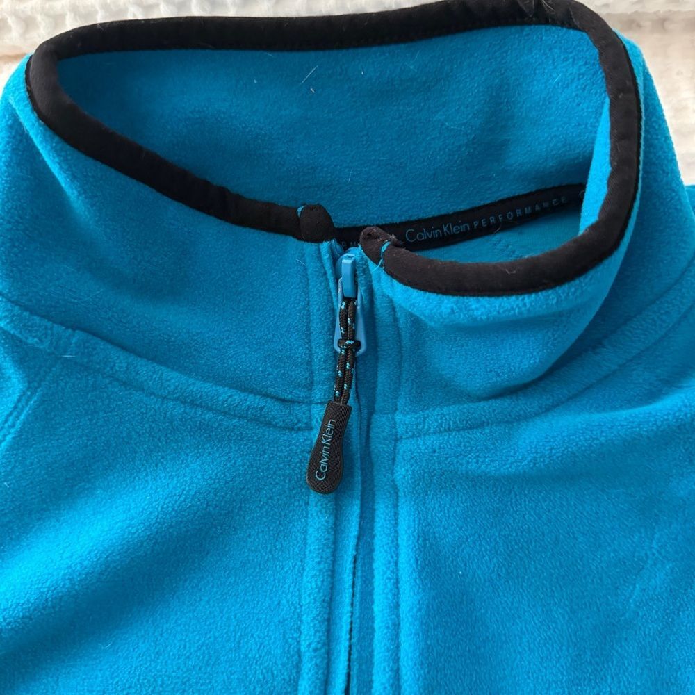 Calvin Klein Performance Vibrant Blue Fleece Vest - Picture 4 of 6